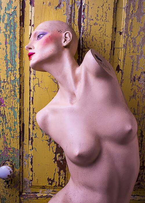 Female Greeting Card featuring the photograph Old Mannequin by Garry Gay