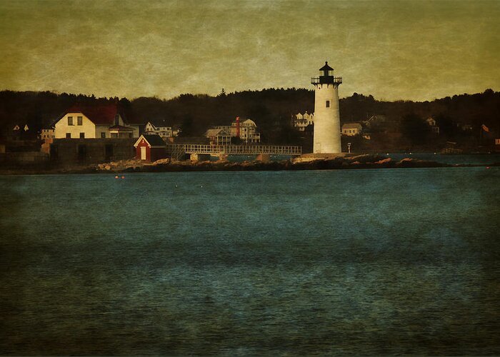 Sea Greeting Card featuring the photograph Old Portsmouth Lighthouse by Mike Martin
