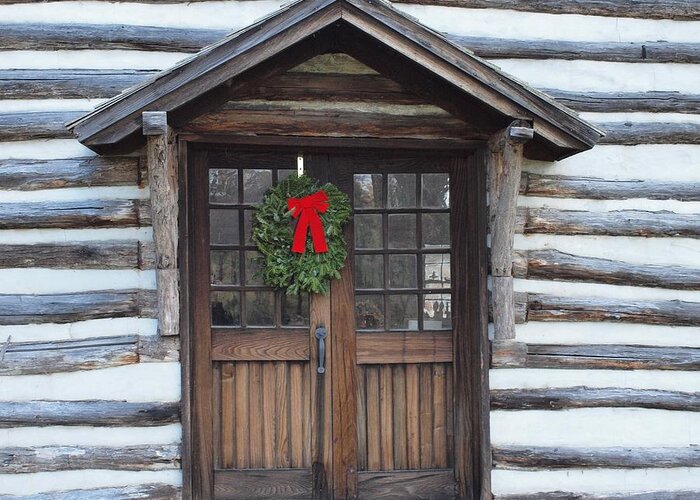Cabins Greeting Card featuring the photograph Old Time Door by Robert Margetts
