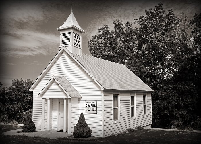 Country Church Greeting Card featuring the photograph Old Time Religion by Steven Michael