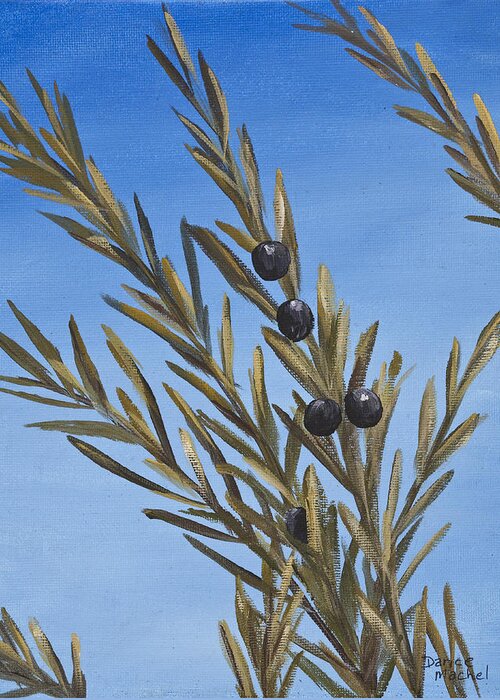 California Greeting Card featuring the painting Olive Branch by Darice Machel McGuire