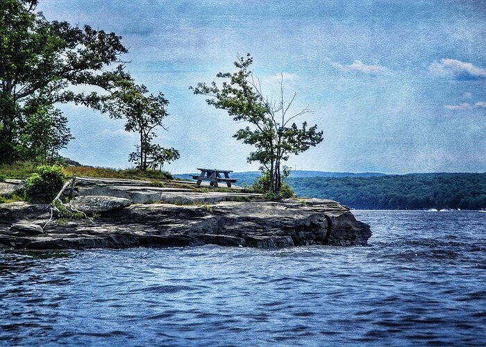 Lake Greeting Card featuring the photograph On The Lake by Cathy Kovarik