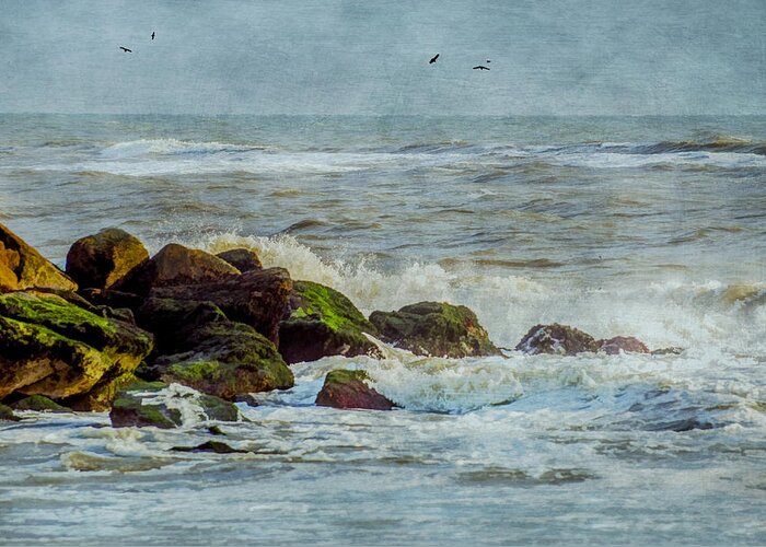 Rocks Greeting Card featuring the photograph On The Rocks by Cathy Kovarik