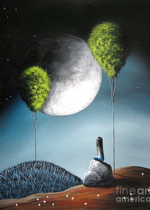 Heaven Greeting Card featuring the painting One Day She'll See You In Heaven by Shawna Erback by Moonlight Art Parlour