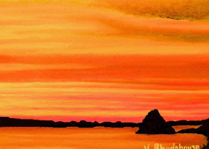 Orange Sunset by Victoria Rhodehouse