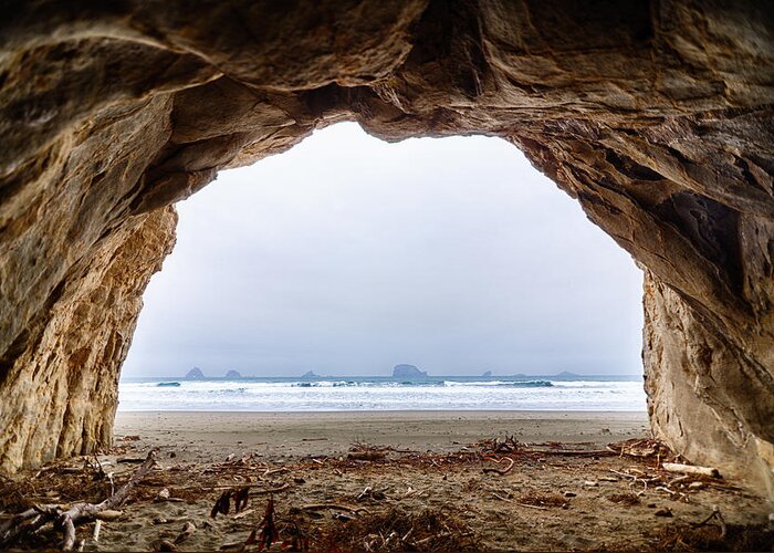 Cave Greeting Card featuring the photograph Oregon Cave by Digiblocks Photography