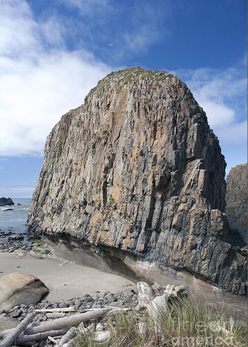 Beautiful Greeting Card featuring the photograph Oregon Coast Rock Formation by Peter French