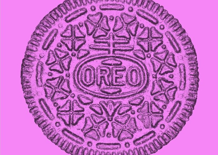 Oreo Greeting Card featuring the photograph Anna's Pink Oreo For The Cure by Rob Hans