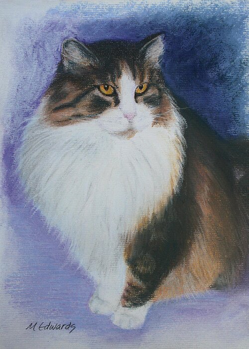 Orphan Greeting Card featuring the pastel Orphan by Marna Edwards Flavell