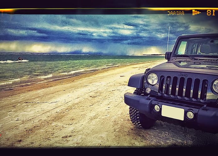 Jeep Greeting Card featuring the photograph Out For A Play by Adam Vance