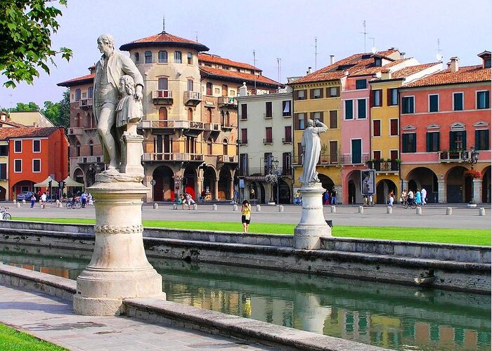 Great Piazza Of Prato Della Valle Greeting Card featuring the photograph Padova by Oleg Zavarzin