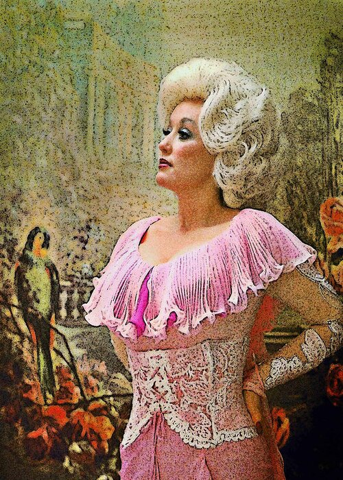 Dolly Parton Greeting Card featuring the photograph Painted Royalty by Brian Graybill