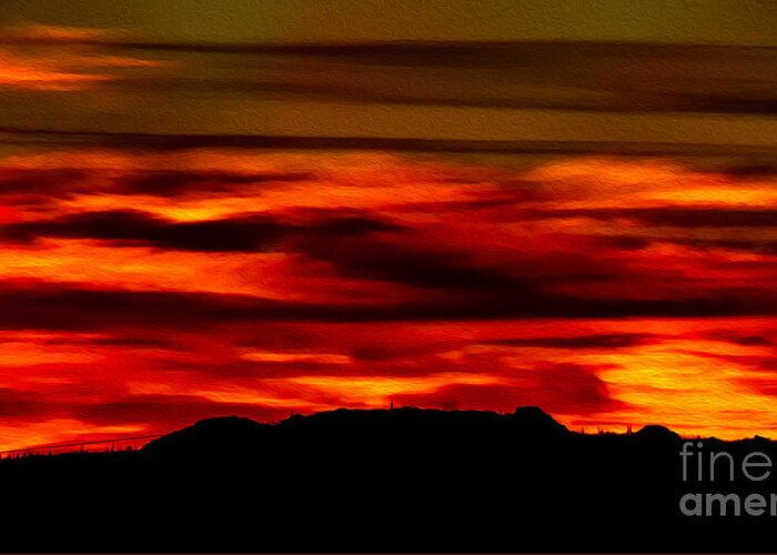 2013 Greeting Card featuring the photograph Painted Sky 34 by Mark Myhaver