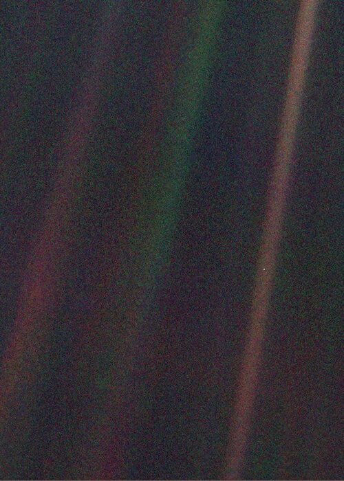 Pale Blue Dot Greeting Card featuring the photograph Pale Blue Dot by Nasa/science Photo Library