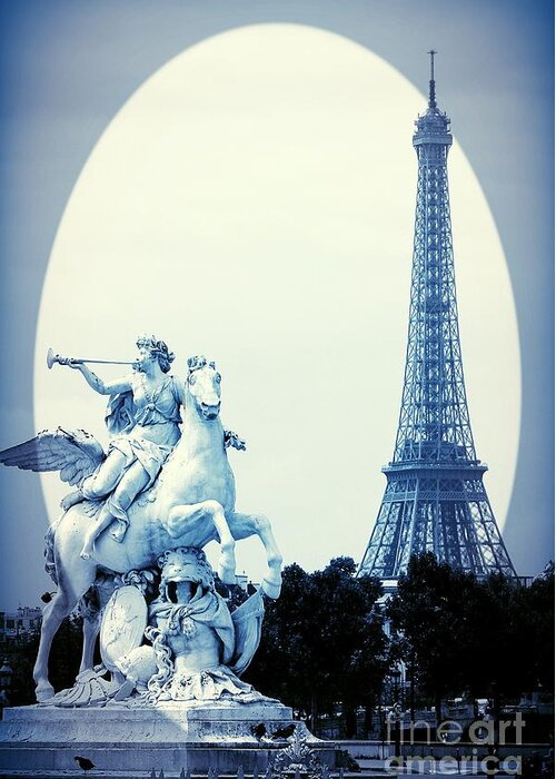 Paris Greeting Card featuring the photograph Paris Blues by Carol Groenen