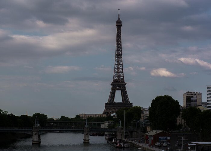 Paris Greeting Card featuring the photograph Paris Skyline by Owais Shah
