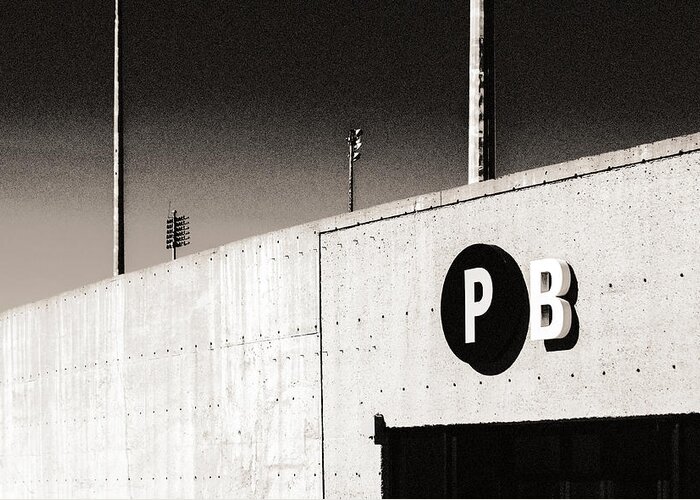 Lith Print Greeting Card featuring the photograph Parking B by Arkady Kunysz