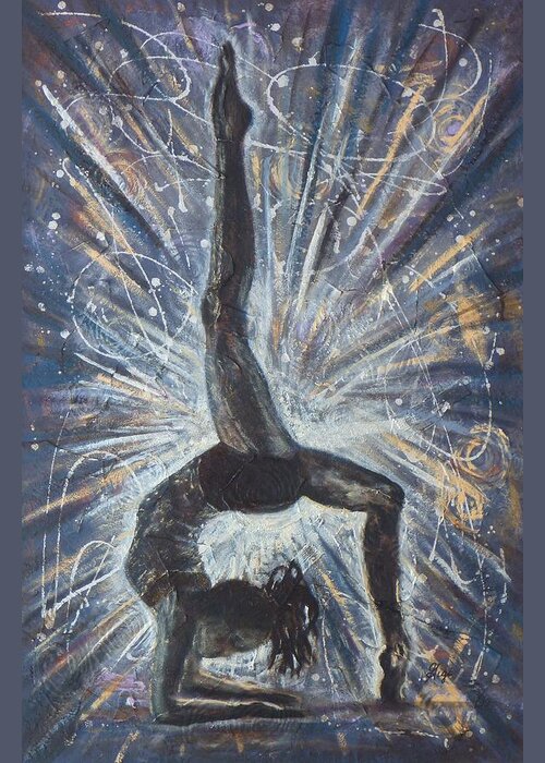 Gymnastics Greeting Card featuring the mixed media Passion by Gigi Dequanne