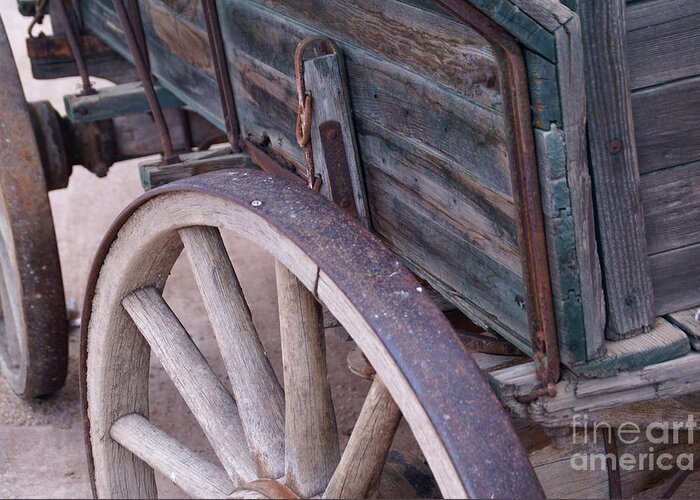 Wagon Greeting Card featuring the photograph Past Lives by Linda Shafer