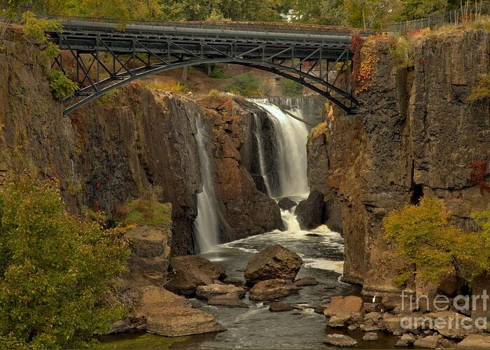 Patterson Great Falls Greeting Card featuring the photograph Paterson Great Falls New Jersey by Adam Jewell