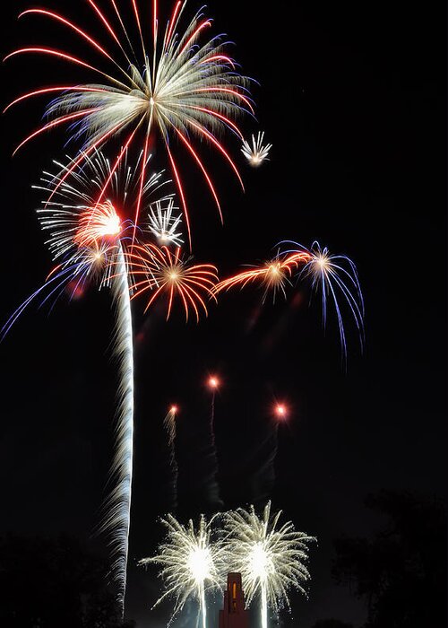 Fireworks Greeting Card featuring the photograph Patriotic Illumination by Kevin Munro