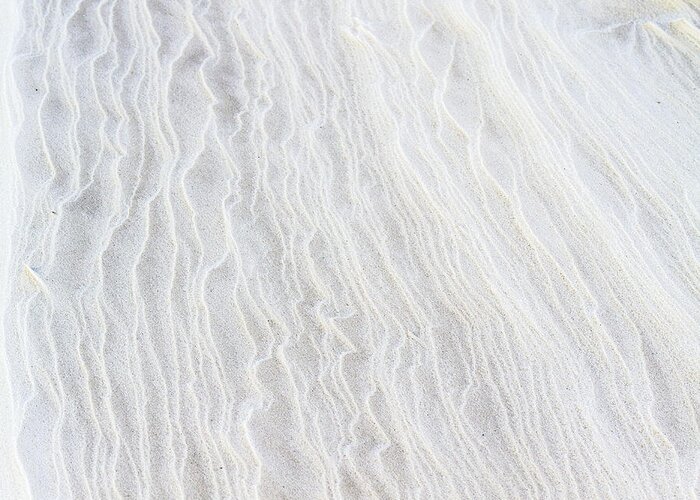 White Sandsjean Noren Greeting Card featuring the photograph Patterns in White Sands by Jean Noren