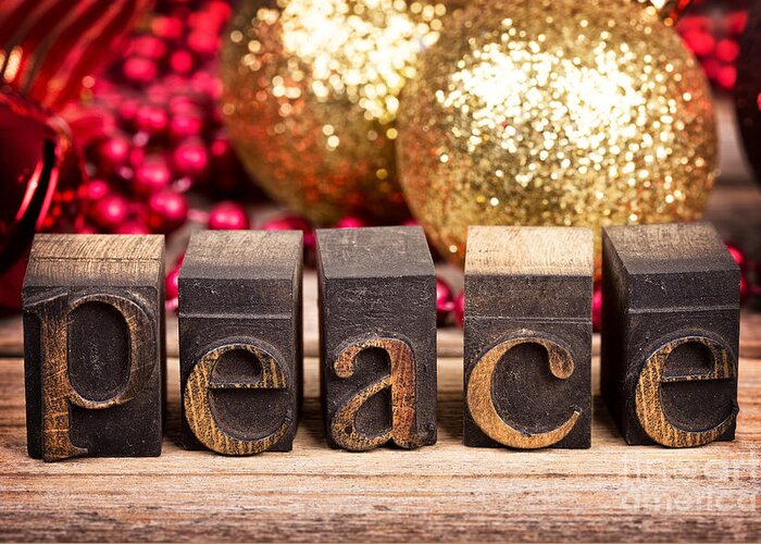 Christmas Greeting Card featuring the photograph Peace message by Jane Rix