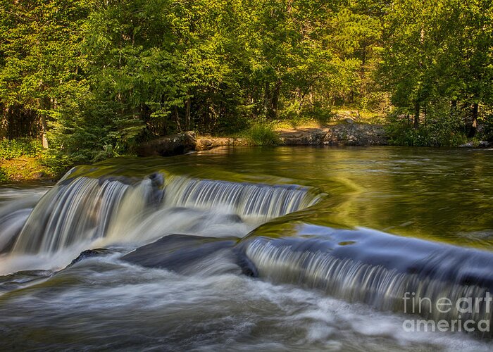 Waterfalls Greeting Card featuring the photograph Peaceful Turbulence... by Dan Hefle