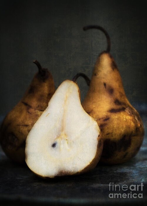 Fruit Greeting Card featuring the photograph Pear Still life by Edward Fielding