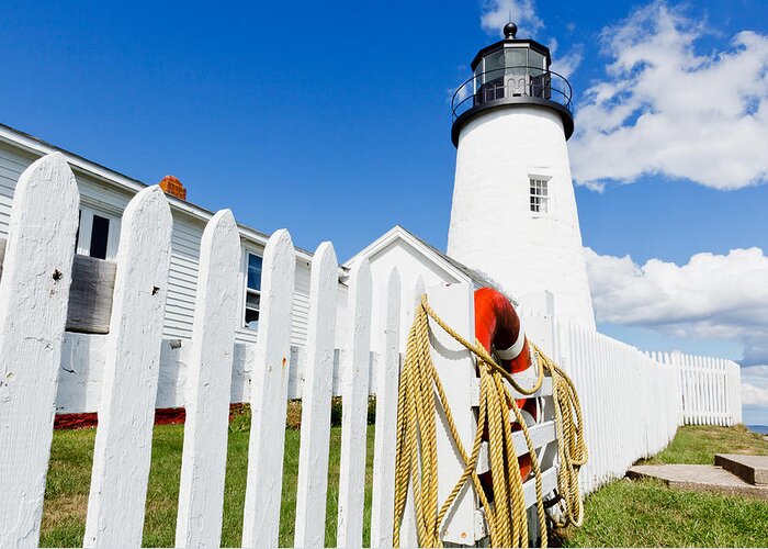 Pemaquid Lighthouse Greeting Card featuring the photograph Pemaquid Lighthouse by Ben Graham