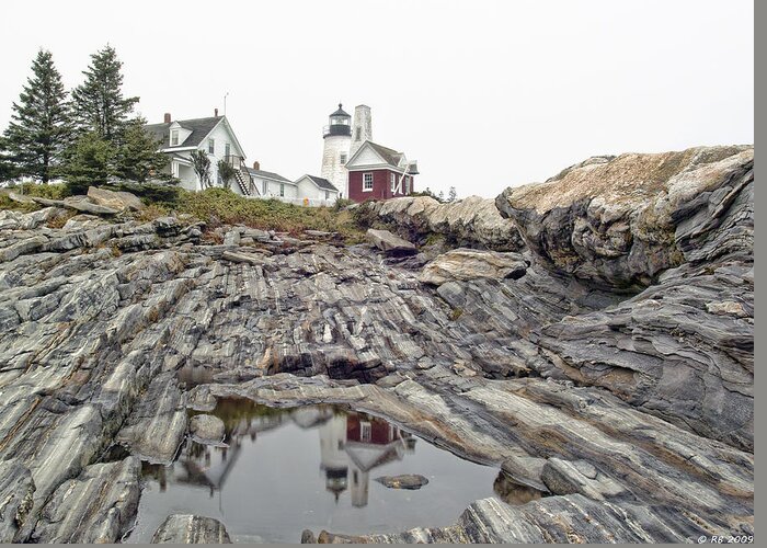 Architecture Greeting Card featuring the photograph Pemaquid Point Lighthouse by Richard Bean