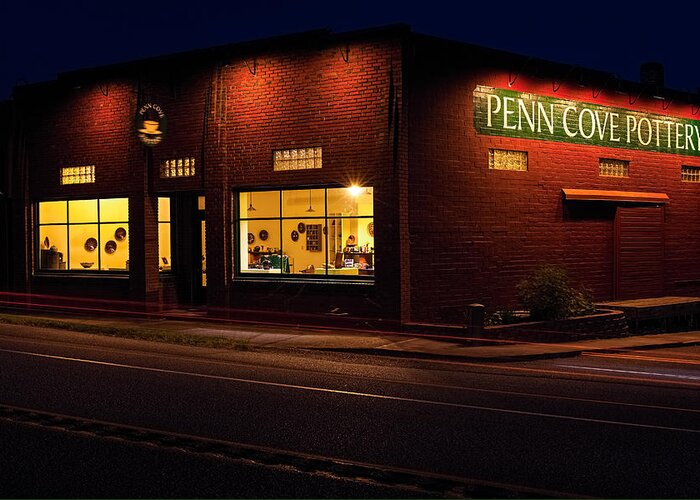 Penn Greeting Card featuring the photograph Penn Cove Pottery by Thomas Hall
