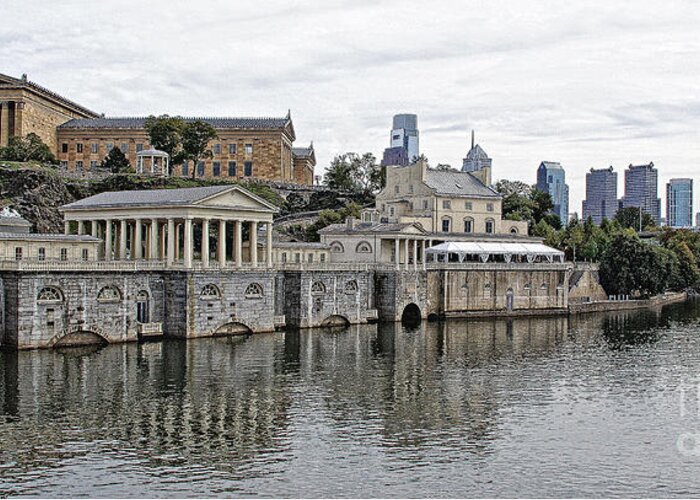 Art Museum Greeting Card featuring the photograph Philadelphia Art Museum 9 by Jack Paolini