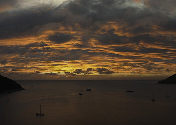 Phuket Greeting Card featuring the photograph Phuket Sunset by Alex Dudley