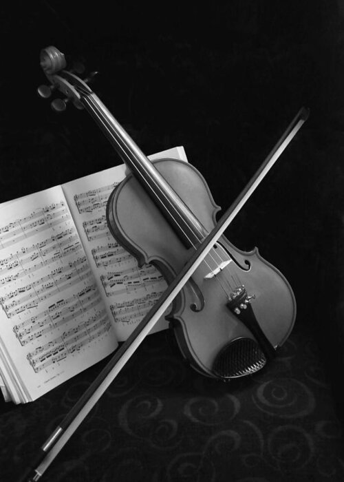 Violin Greeting Card featuring the photograph Pianissimo by Kristin Elmquist