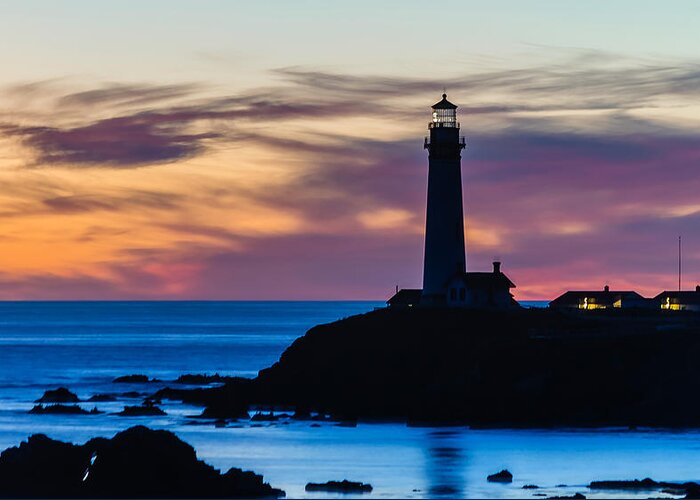 Pigeon Point Greeting Card featuring the photograph Pigeon Point Sunset by Mike Ronnebeck