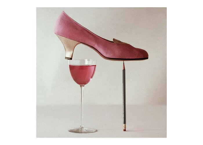 Accessories Greeting Card featuring the photograph Pink Capezio Pump by Richard Rutledge