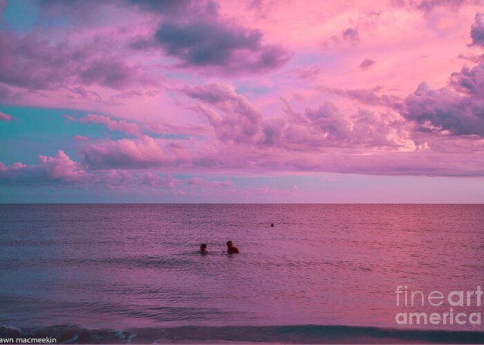  Greeting Card featuring the photograph Pink Sunset by Shawn MacMeekin