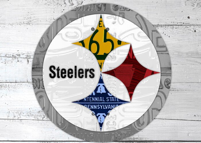 Pittsburgh Steelers Football Team Retro Logo Pennsylvania License