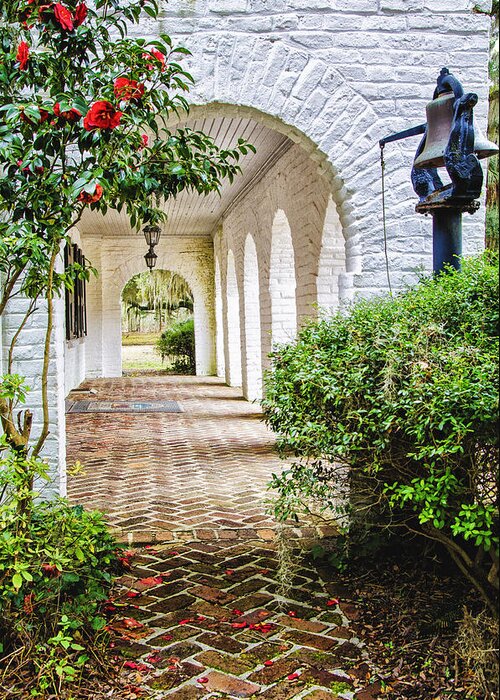 Hollings Plantation Greeting Card featuring the photograph Plantation Arches by Peg Runyan
