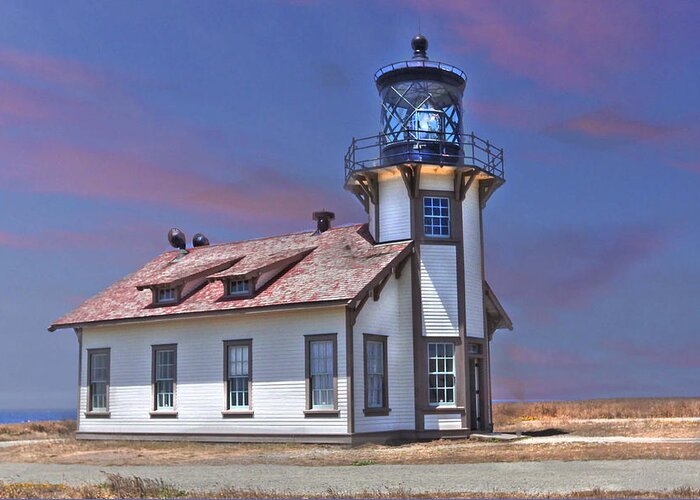 Lighthouse Greeting Card featuring the photograph Point Cabrillo by Kandy Hurley