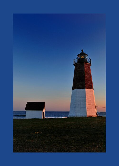 Point Judith Greeting Card featuring the photograph Point Judith Light by TS Photo