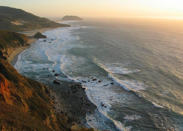 California Greeting Card featuring the photograph Point Sur Sunset by Derek Dean
