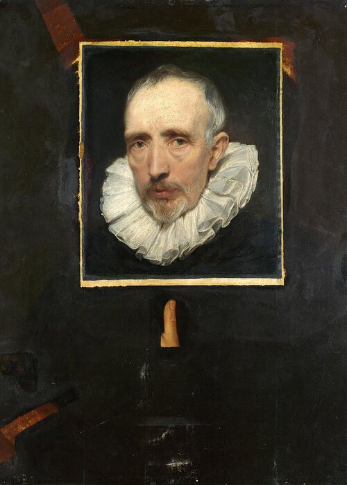 Anthony Van Dyck Greeting Card featuring the painting Portrait of Cornelis van der Geest by Anthony van Dyck