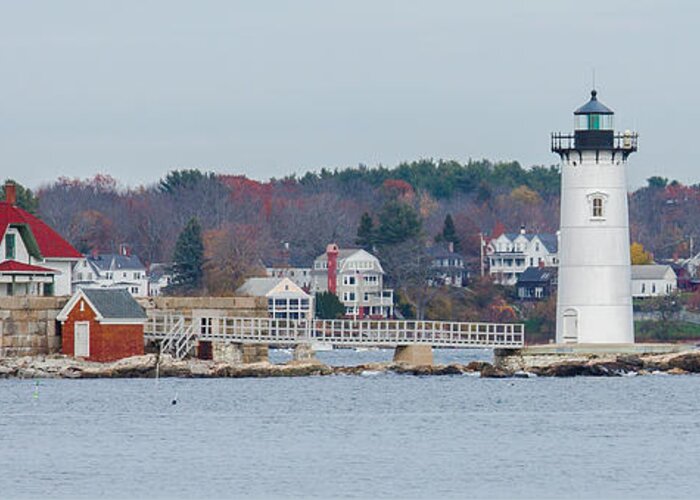 Portsmouth Harbor Light Greeting Card featuring the photograph Portsmouth Harbor Light by Brian MacLean