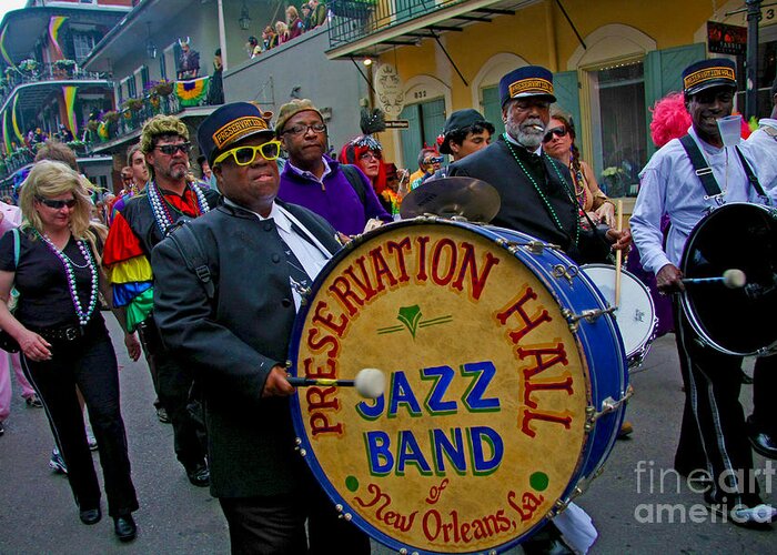Mardi Gras Day Photo Greeting Card featuring the photograph New Orleans Jazz Band by Luana K Perez