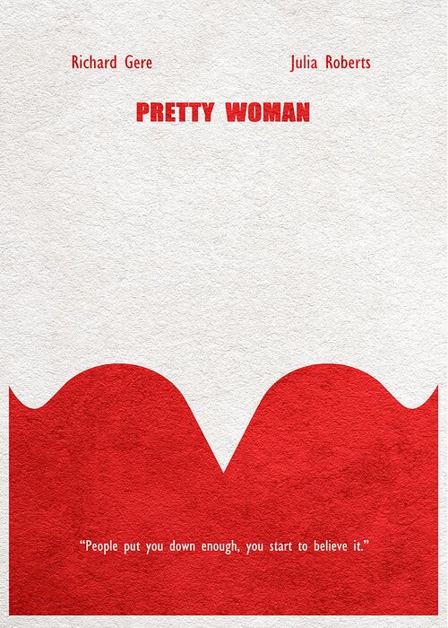 Pretty Woman Greeting Card featuring the digital art Pretty Woman by Inspirowl Design
