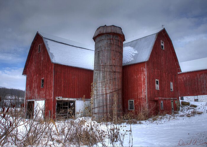 Farms Greeting Card featuring the photograph Prince Farm by David Simons