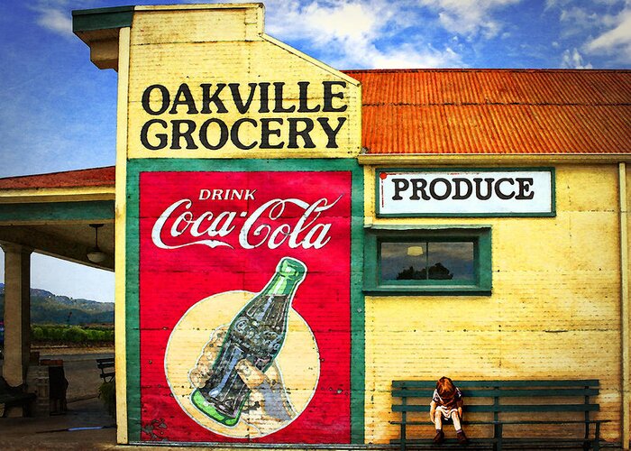Oakville Grocery Greeting Card featuring the photograph Produce by Timothy Bulone