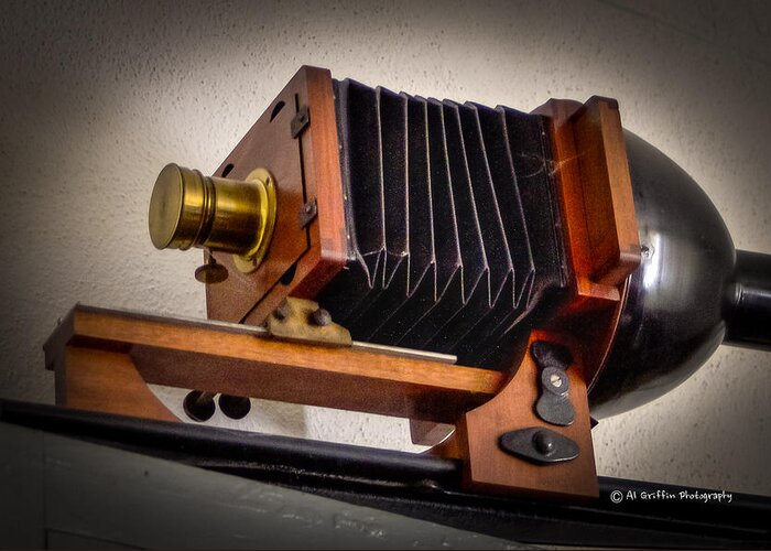 Antique Greeting Card featuring the photograph Projector by Al Griffin